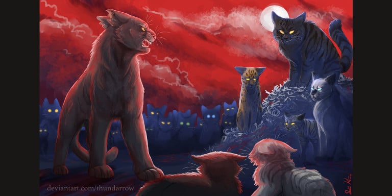 Stonefur fighting to protect Featherpaw and Stormpaw AGAIN.jpg