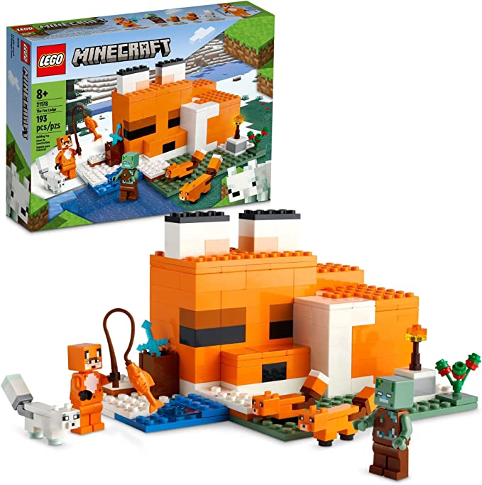LEGO Minecraft The Fox Lodge Building Toy Set